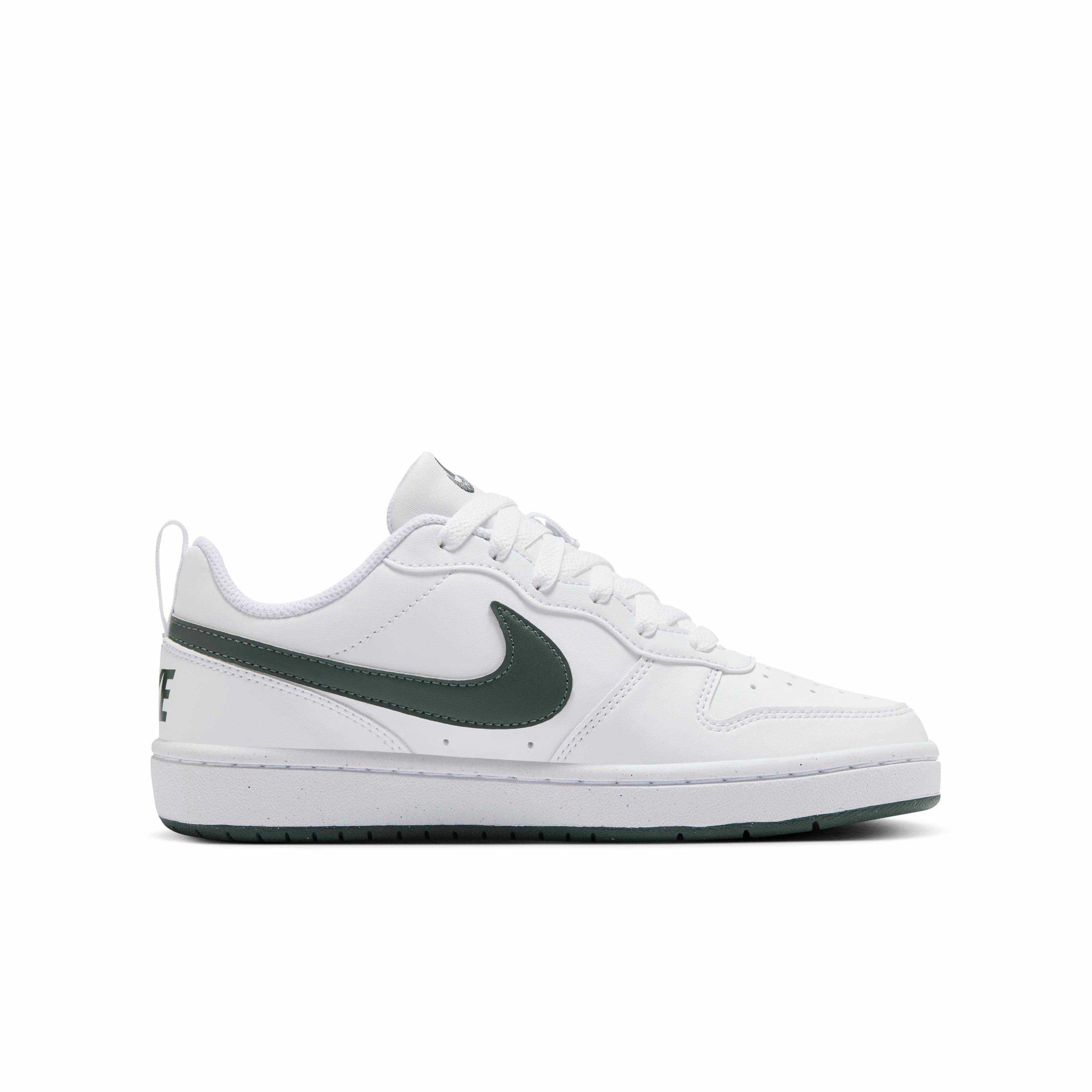 Nike Court Borough Low Recraft "White/Vintage Green" Grade School Boys' Shoe